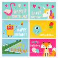 Custom 48 Pack Children Happy Birthday Cards para niños